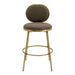 Eliza Swivel Kitchen Stool - Chocolate Linen