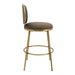 Eliza Swivel Kitchen Stool - Chocolate Linen