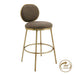 Eliza Swivel Kitchen Stool - Chocolate Linen