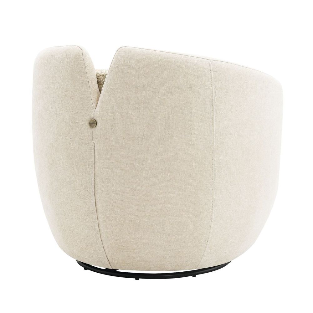 Pasadena Swivel Arm Chair - Ecru