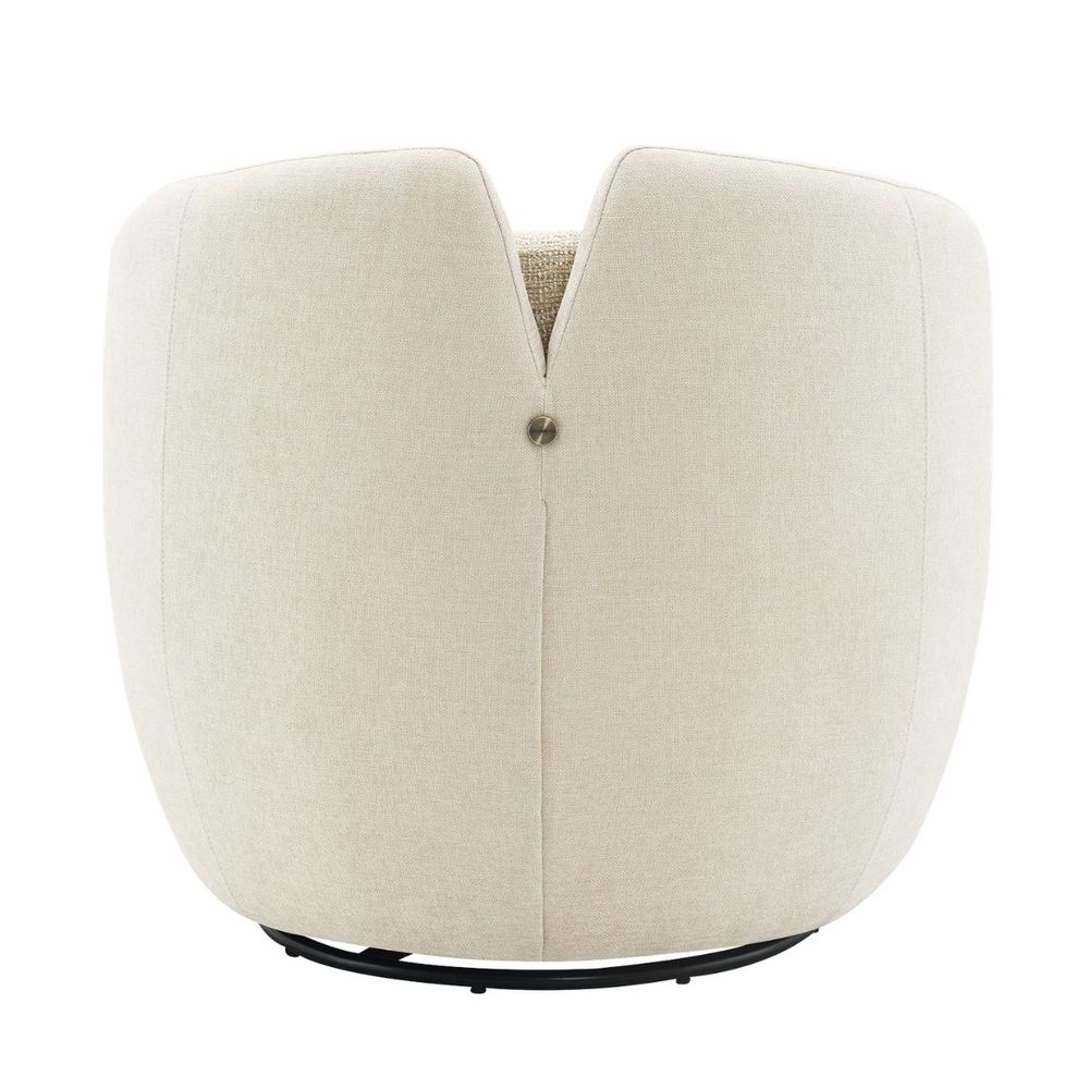 Pasadena Swivel Arm Chair - Ecru