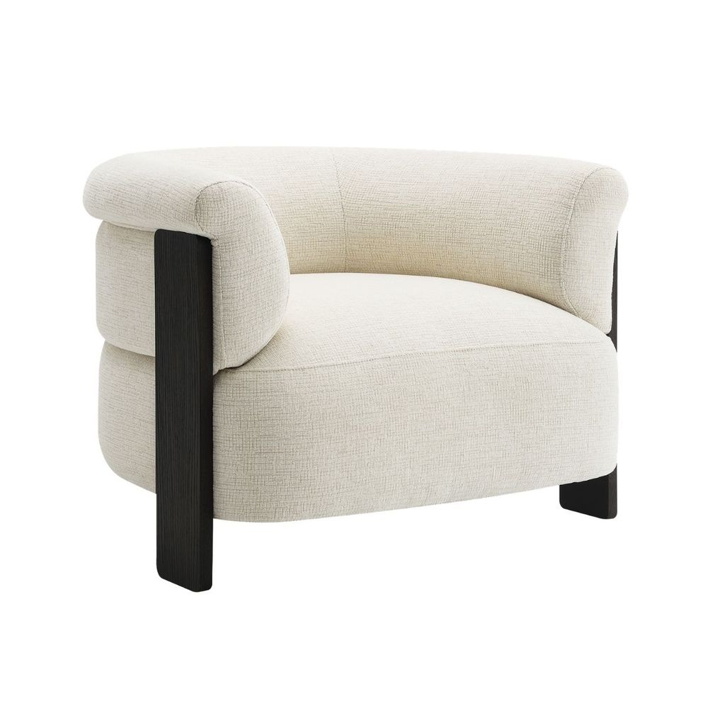 Arcadia Arm Chair - Ivory Chenille