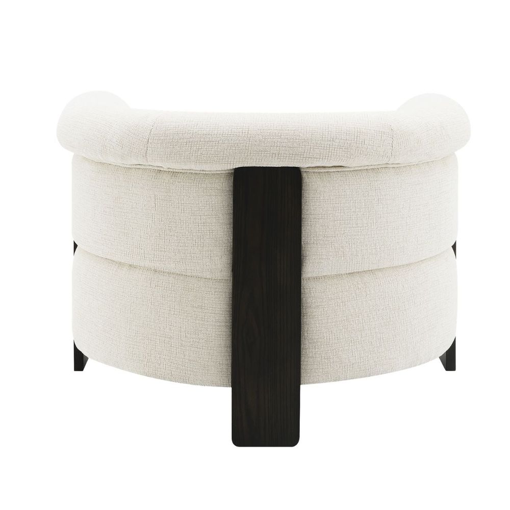 Arcadia Arm Chair - Ivory Chenille