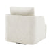 Compton Swivel Arm Chair - Brass/Ivory