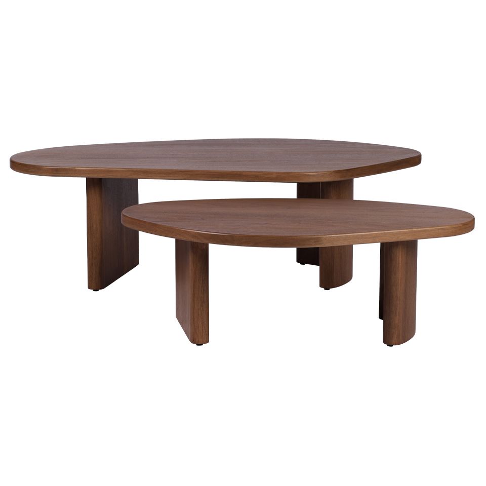 Solstice Walnut Coffee Tables Set of 2