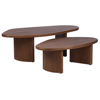 Solstice Walnut Coffee Tables Set of 2