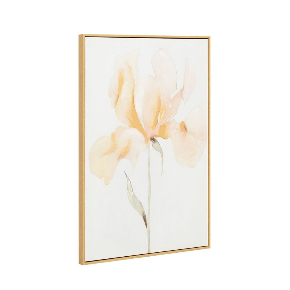 Soft Iris Set of Two Canvas Paintings
