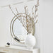 Zeta Round Wall Mirror - Antique Silver