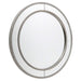 Zeta Round Wall Mirror - Antique Silver