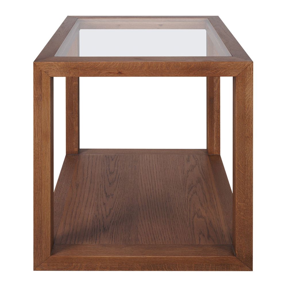 Sadie Oak Square Side Table - Large Walnut