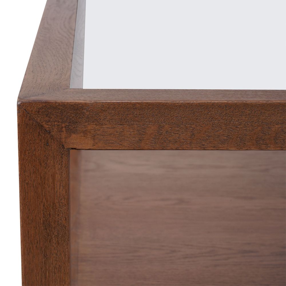 Sadie Oak Square Coffee Table - Walnut