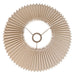 Anya Pleated Empire Shade - Small Off White