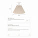 Anya Pleated Empire Shade - Small Off White