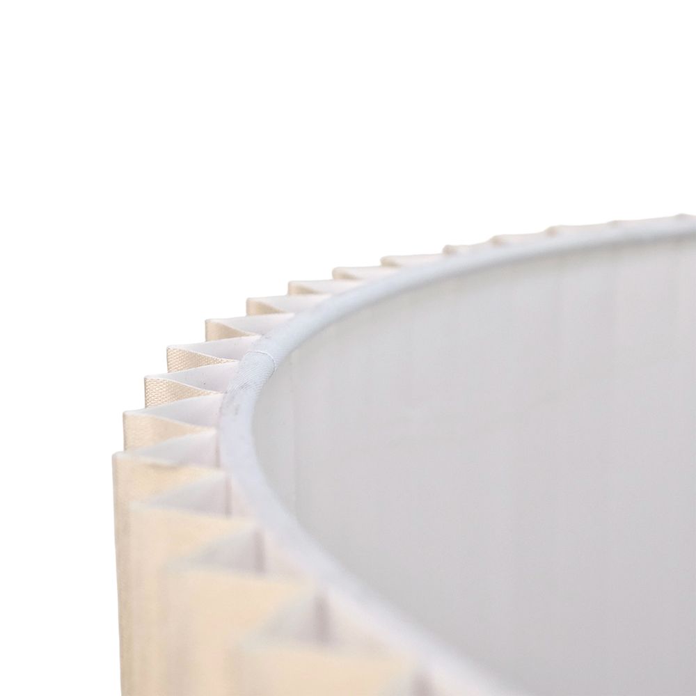 Nina Pleated Drum Shade - Medium Off White