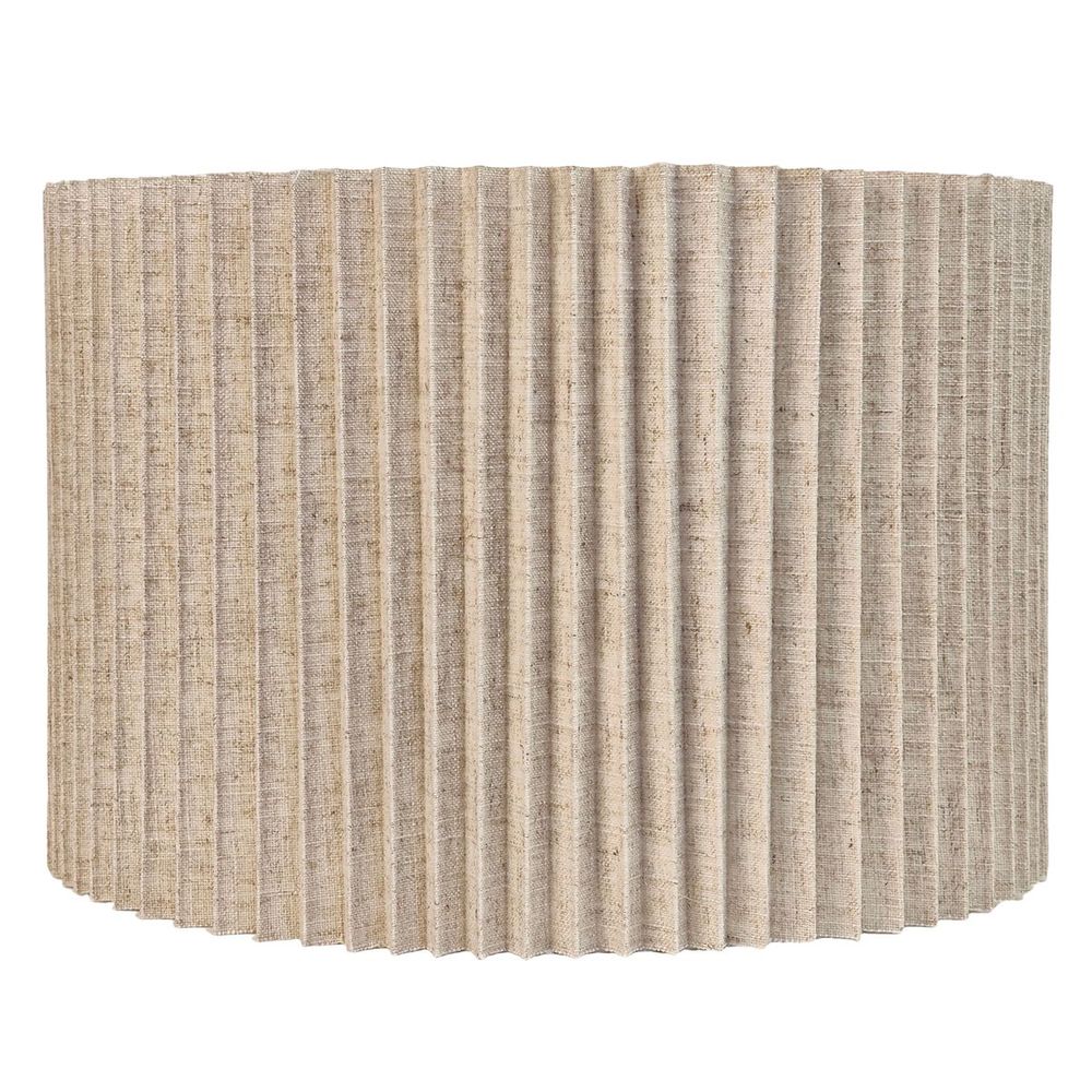 Nina Pleated Drum Shade - Medium Natural