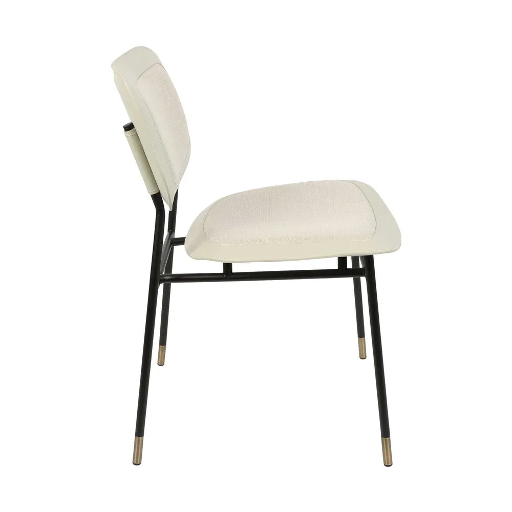 Seda Fabric Dining Chair - Ivory