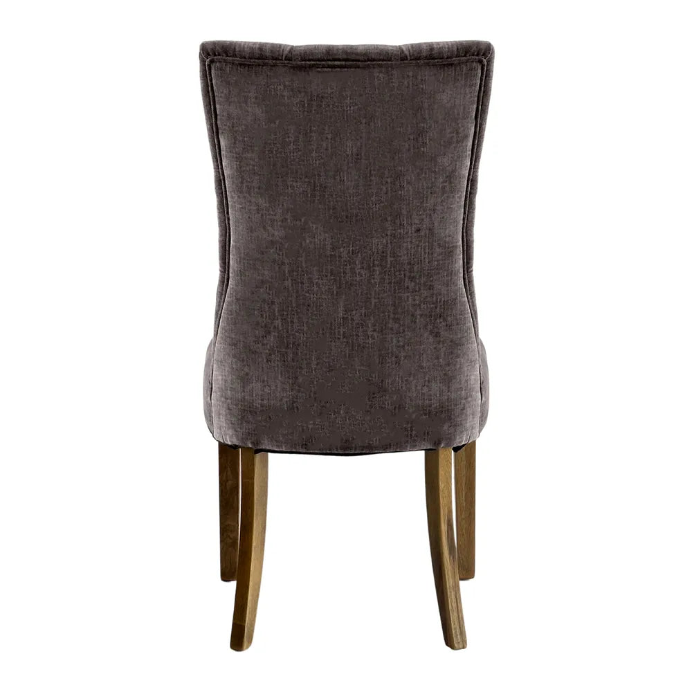 Diana Buttoned Hamptons Linen Blend Dining Chair