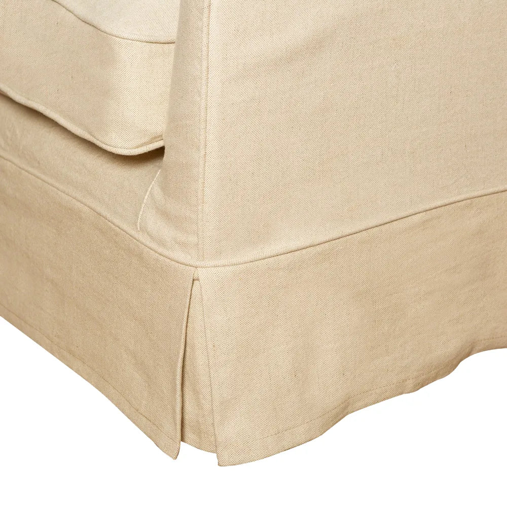 Noosa 2- Seater Sofa Beige Linen Blend