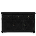 Sorrento 3 Door Hamptons Buffet 145cm - Black - Culture Home