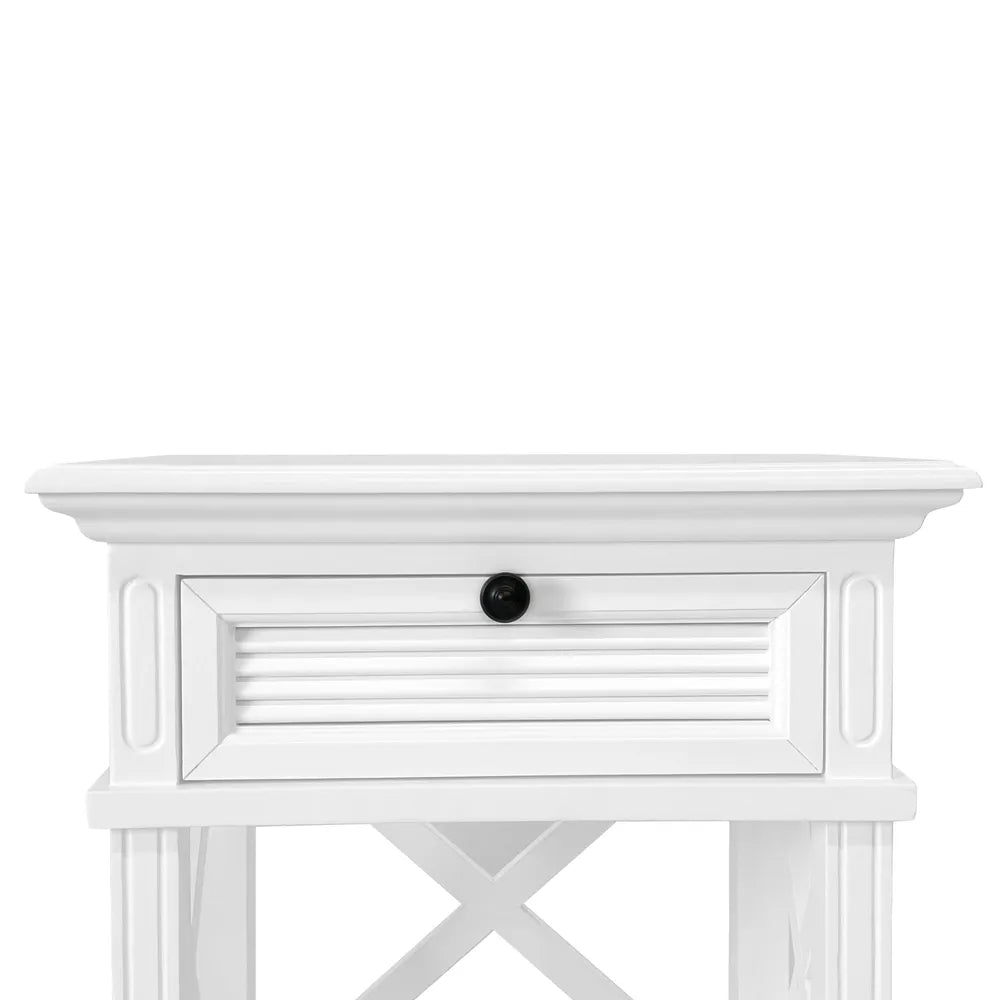 West Beach Bedside Table - White