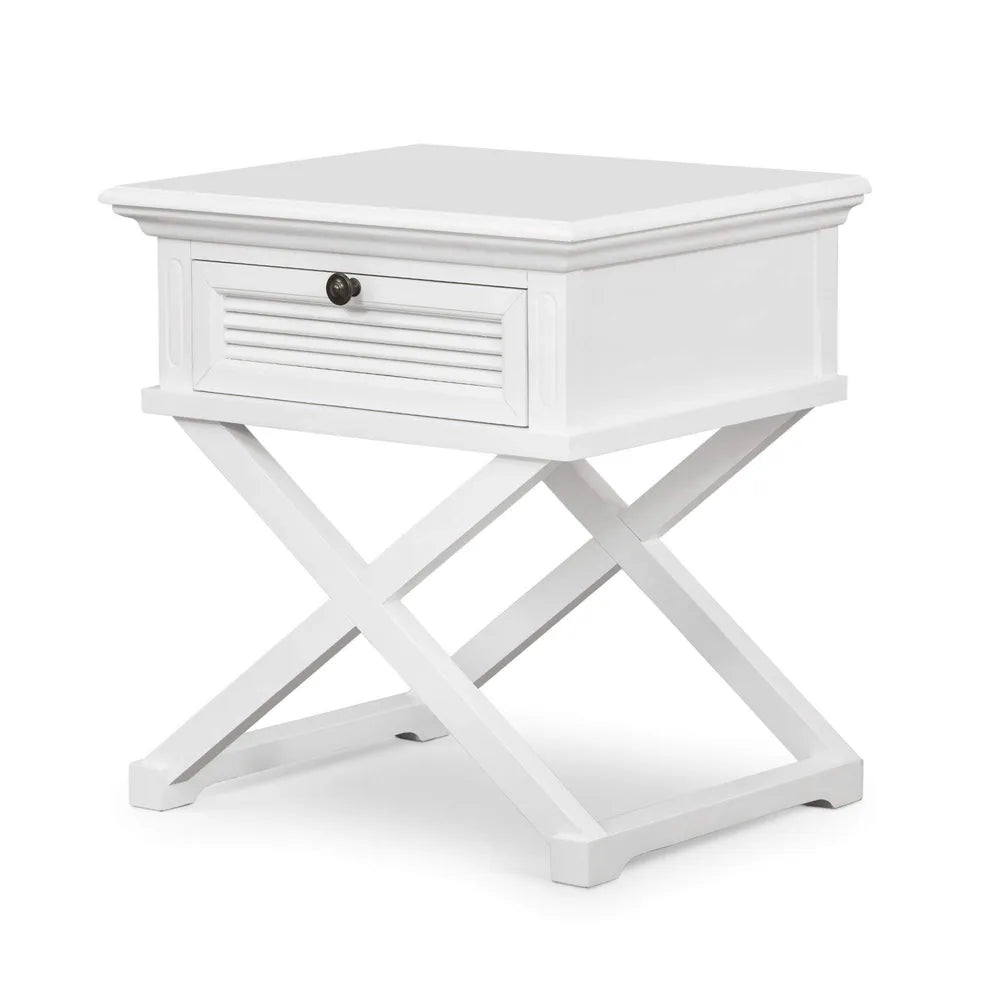 West Beach Side Table - White