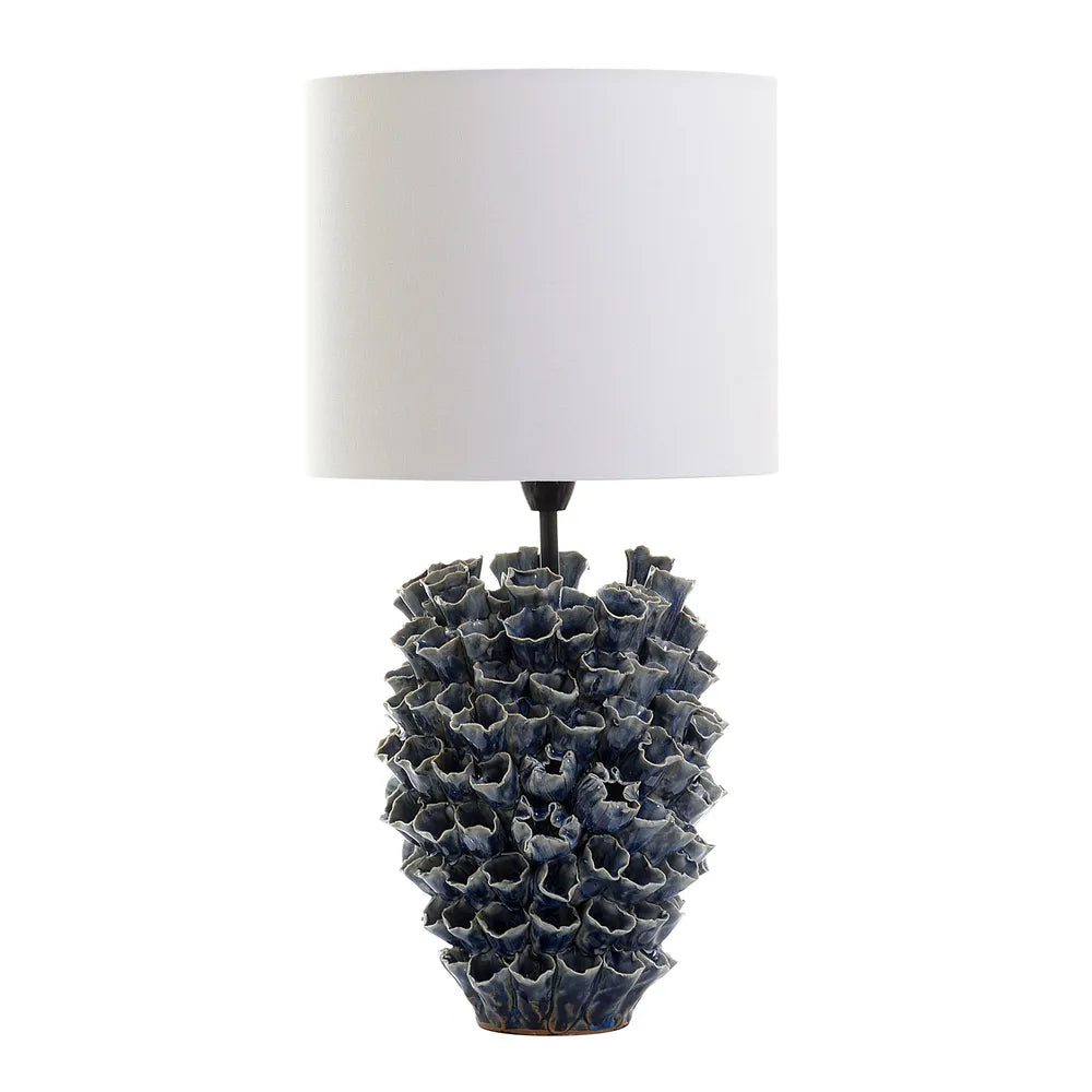 Londolozi Ceramic Table Lamp with Linen Shade - Blue