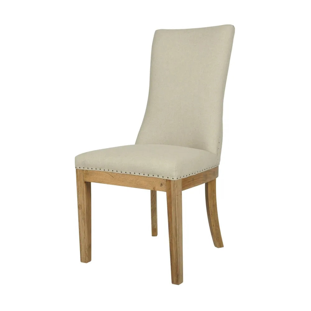 Oakwood Linen Dining Chair