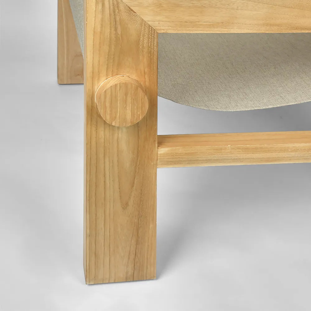 Twyla Sungkai Wood Chair - Taupe Seat