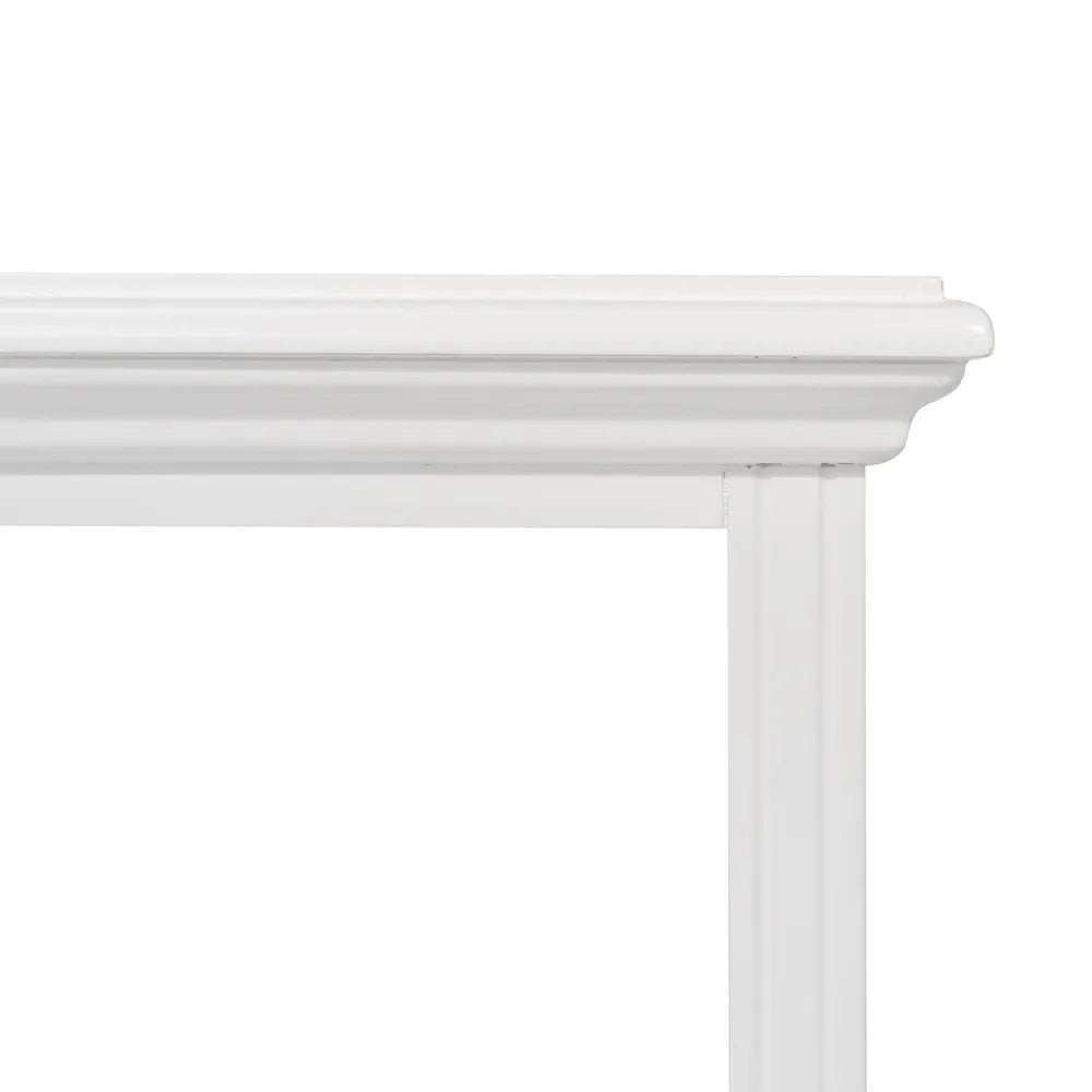 Sorrento Large Glass Coffee Table - White