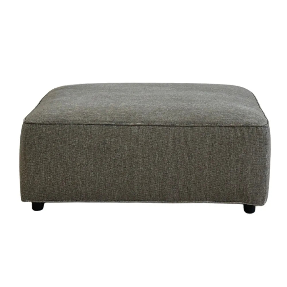 Barcelona Fabric Ottoman - Grey