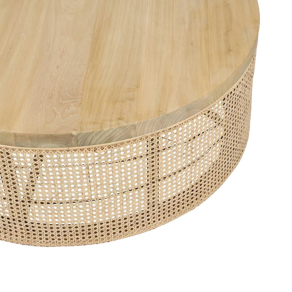 Zoe Sungkai Wood Coffee Table - Natural