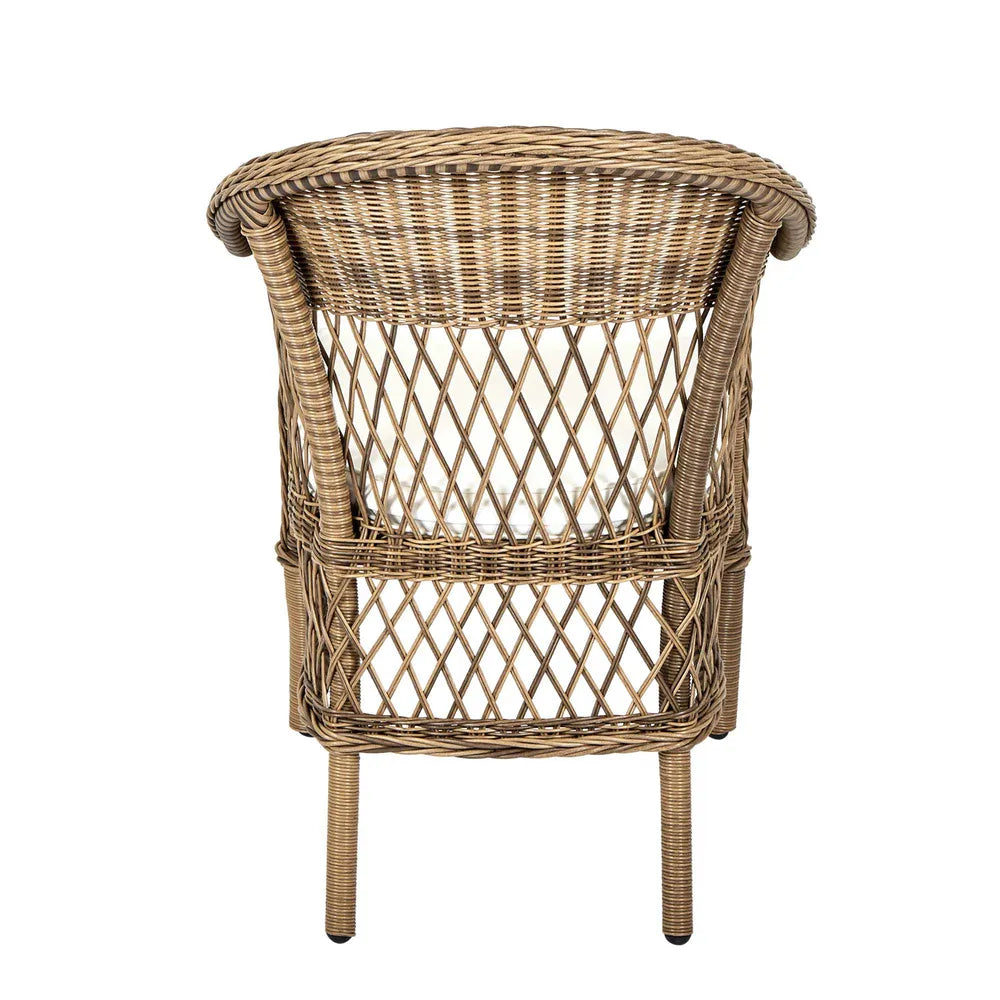 Marco Aluminium Synthetic Wicker Outdoor Chair with Cushion - Natural