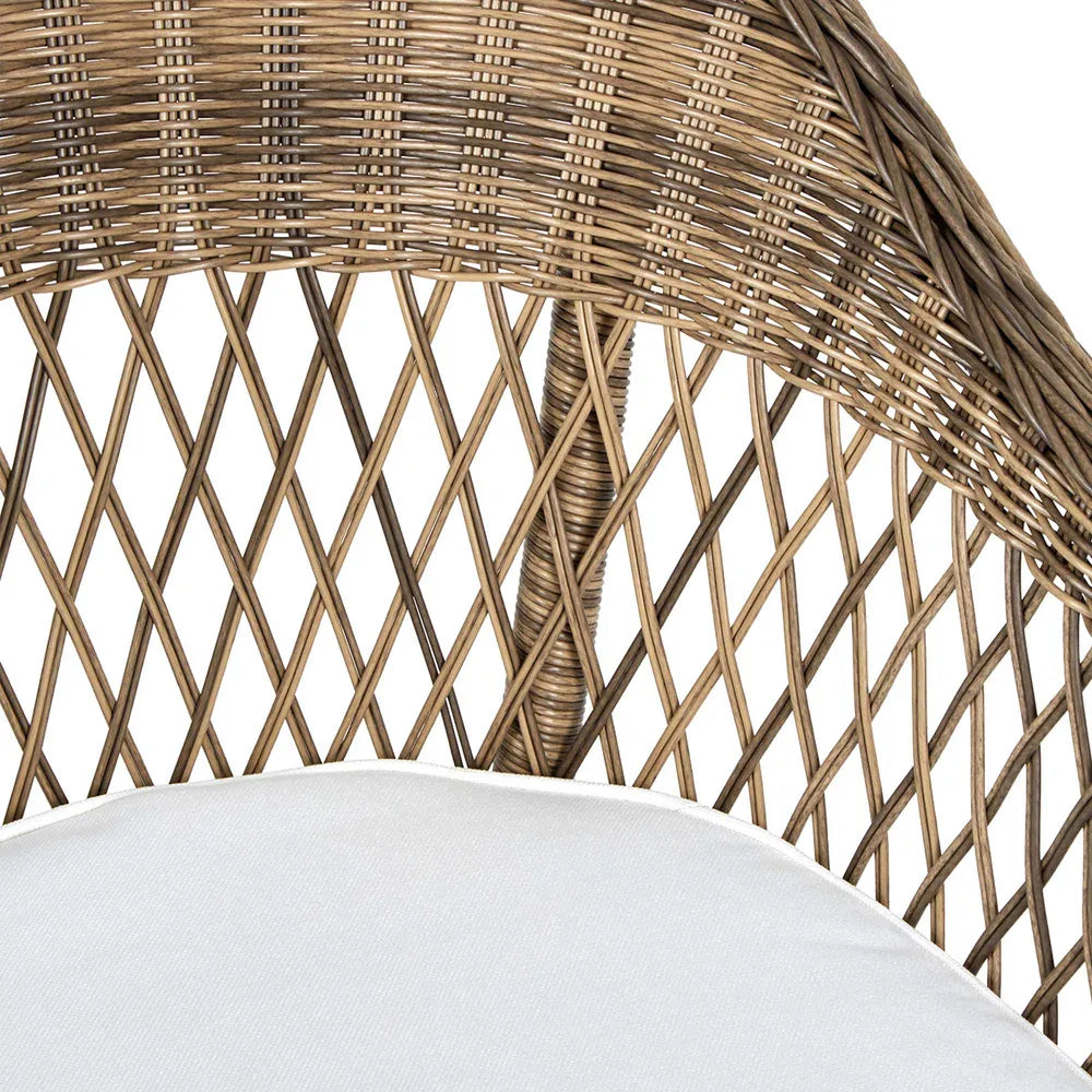 Marco Aluminium Synthetic Wicker Outdoor Chair with Cushion - Natural