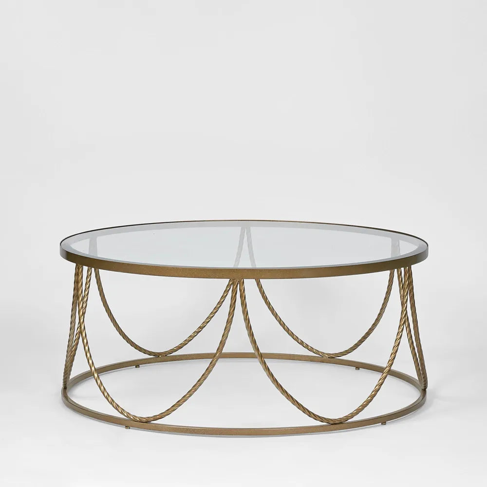 Palais Round Coffee Table - Gold