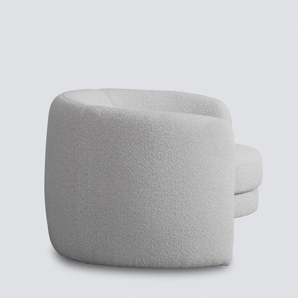 Cora Boucle Fabric Armchair - Vanilla