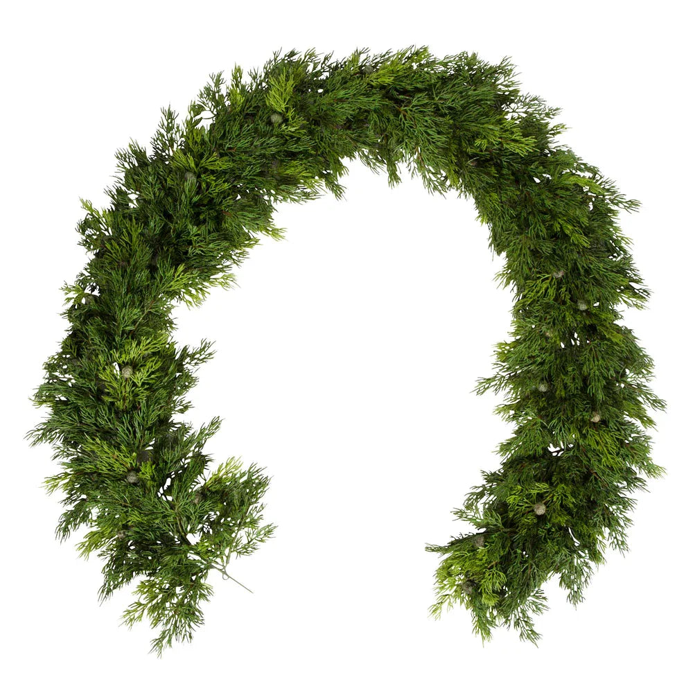 Cove Cypress Christmas Garland Set of 2 - Green