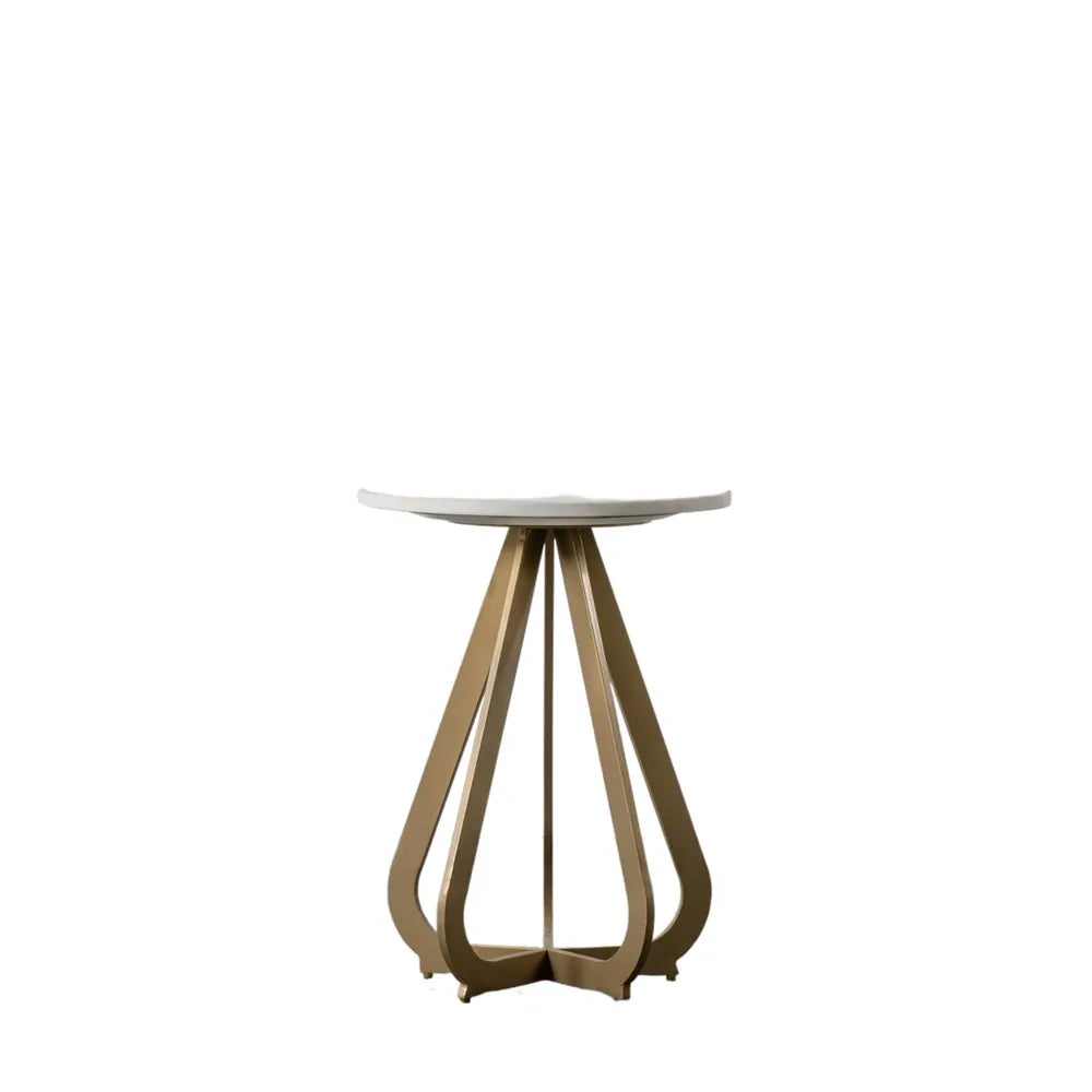 Moorgate Metal Side Table - Gold