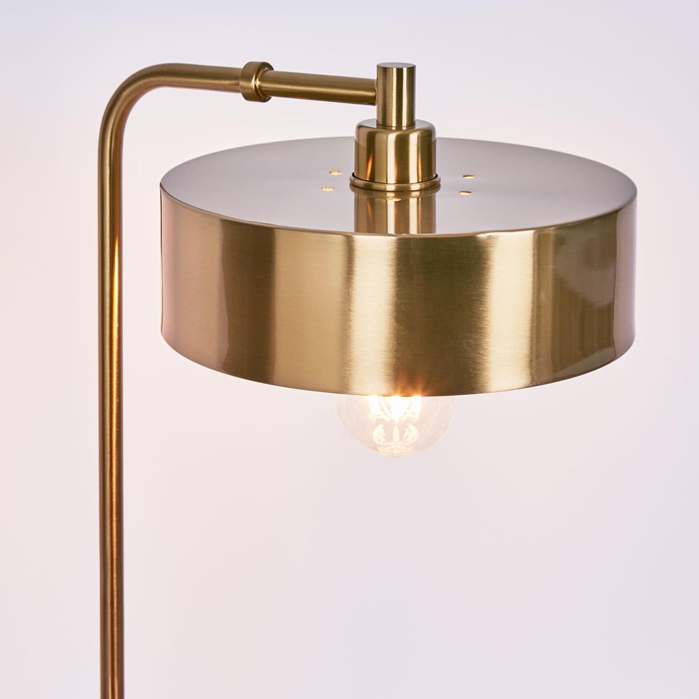 Atlas Table Lamp - Antique Brass