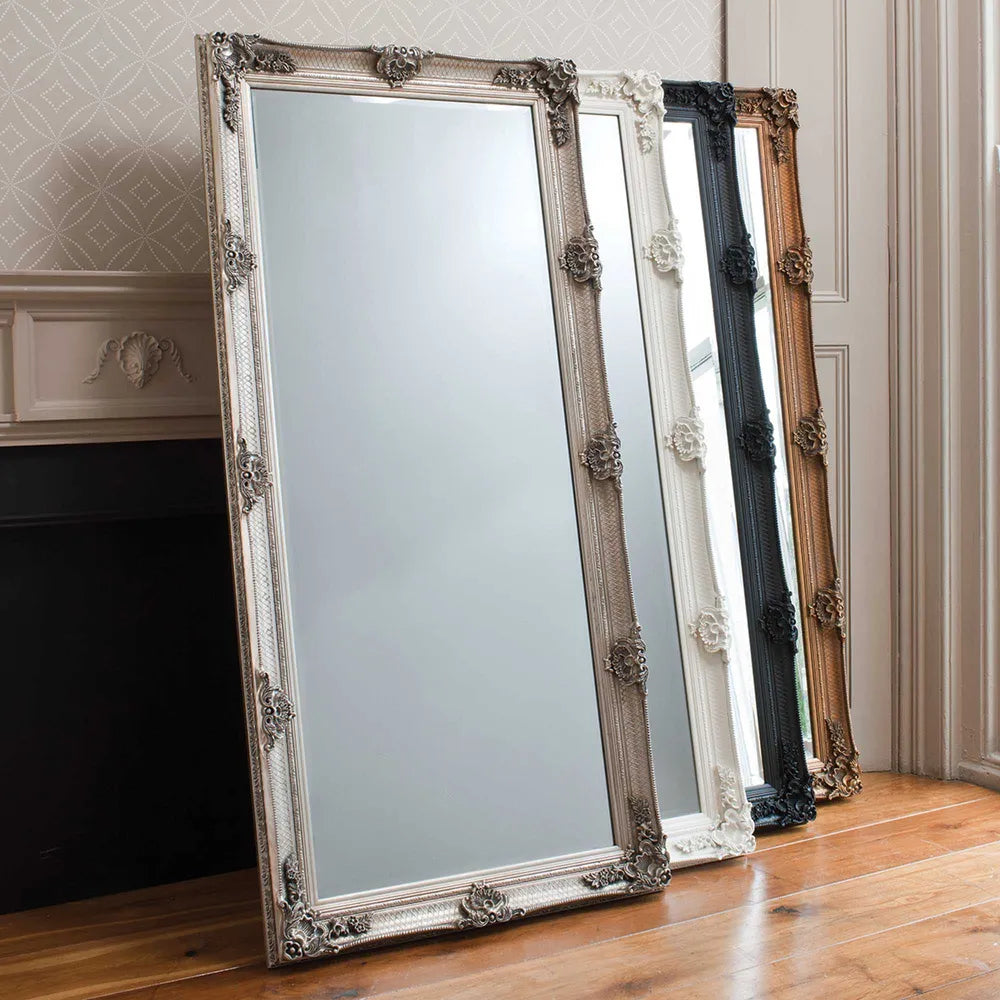 Abbey Leaner Floor Mirror - Silver