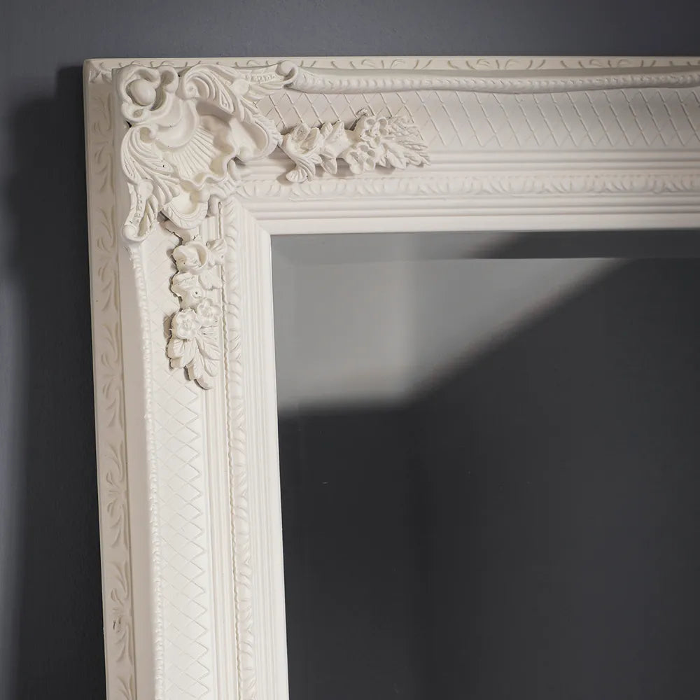 Abbey Leaner Floor Mirror - Cream