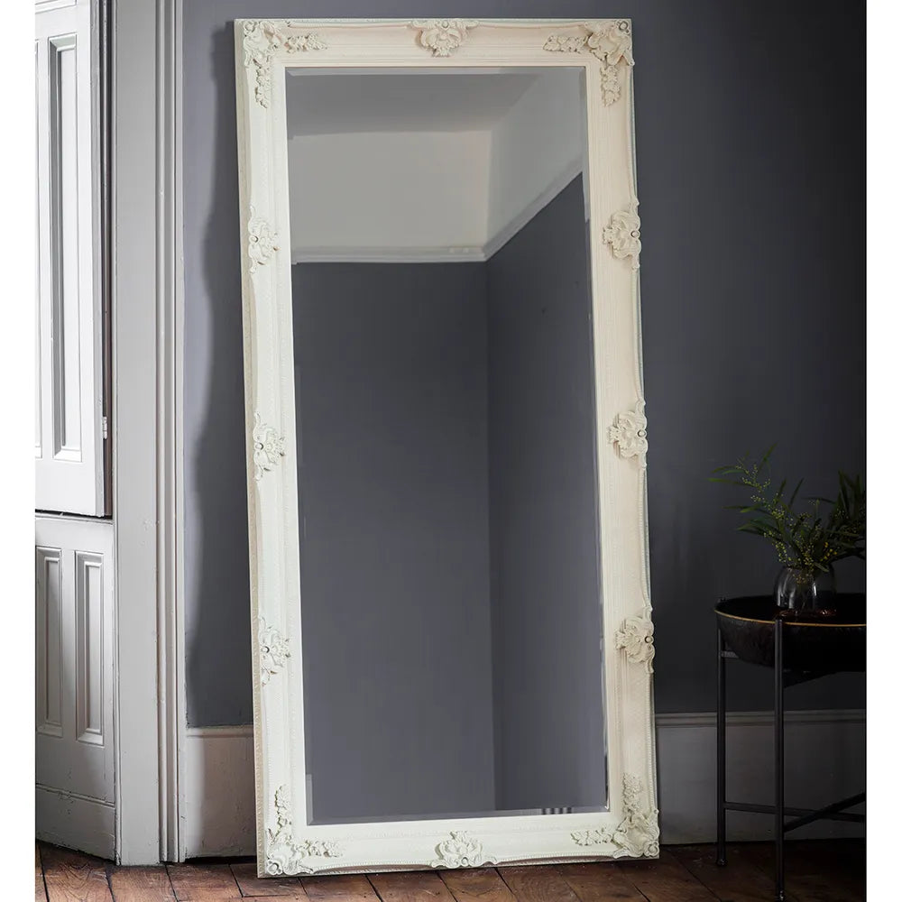 Abbey Leaner Floor Mirror - Cream