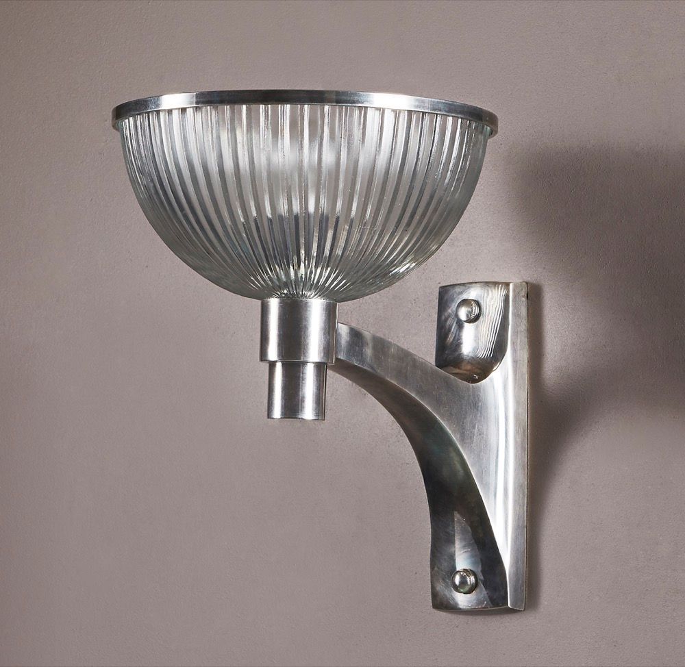 Astor Glass Wall Lamp - Silver