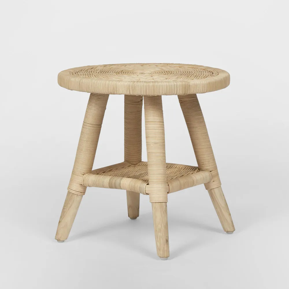 Livingstone Wicker Side Table - Natural