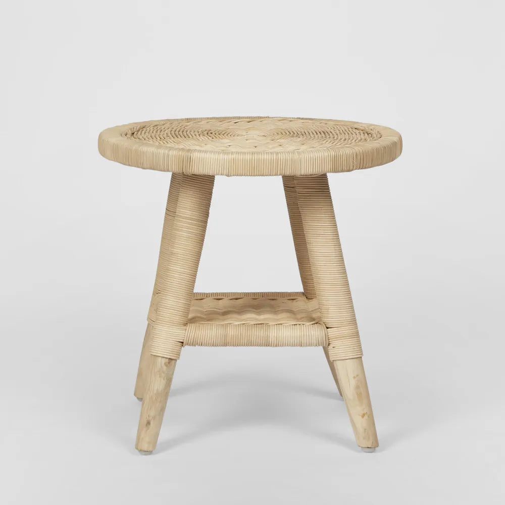 Livingstone Wicker Side Table - Natural