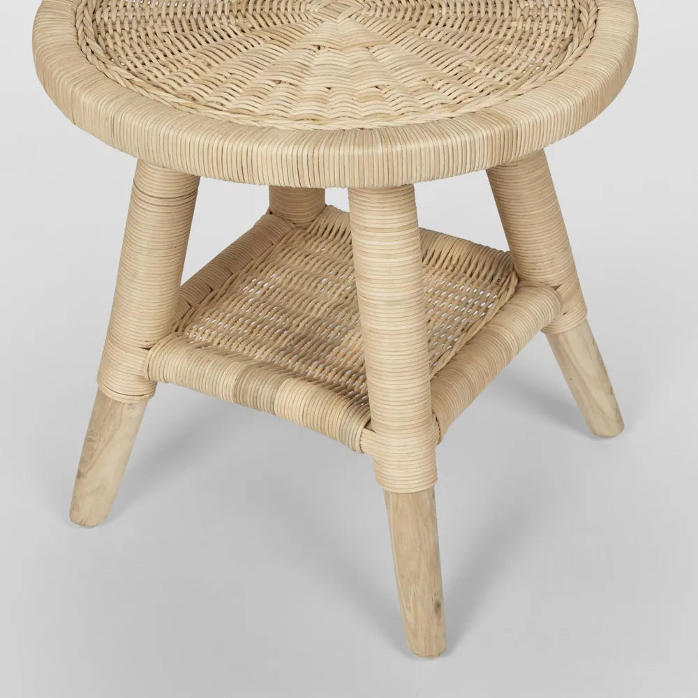 Livingstone Wicker Side Table - Natural