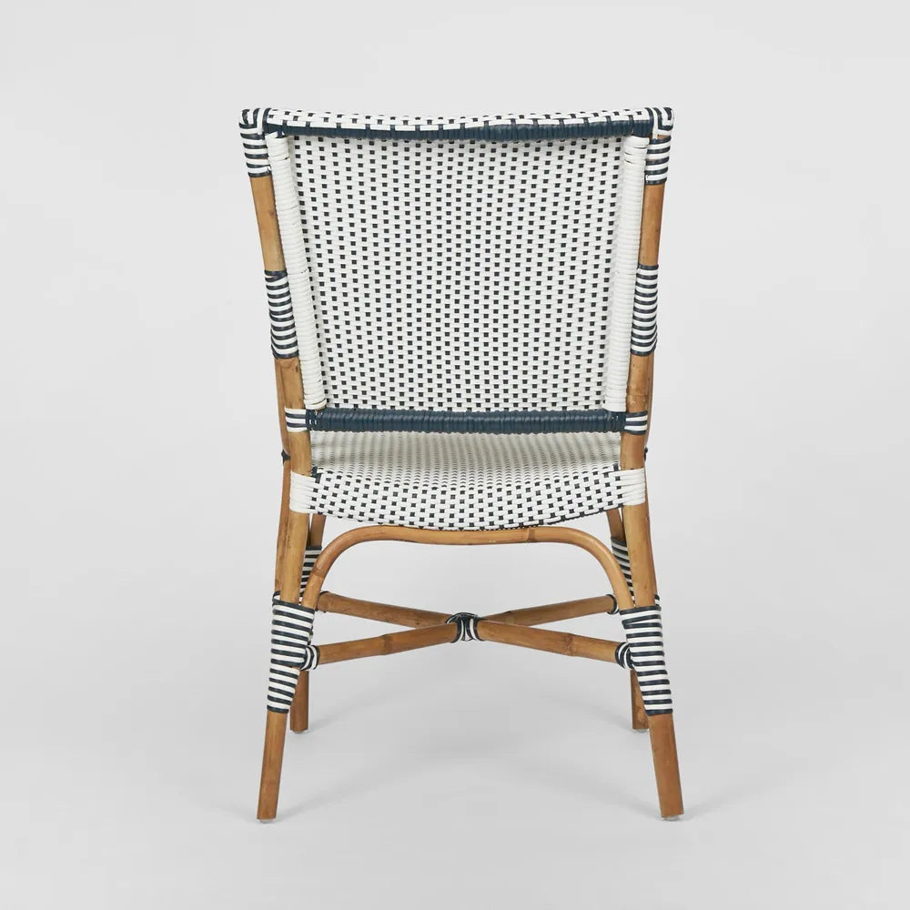 Portsea Synthetic Rattan Dining Chair - Blue