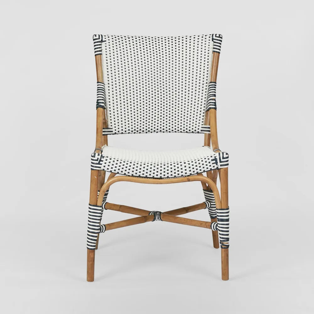 Portsea Synthetic Rattan Dining Chair - Blue