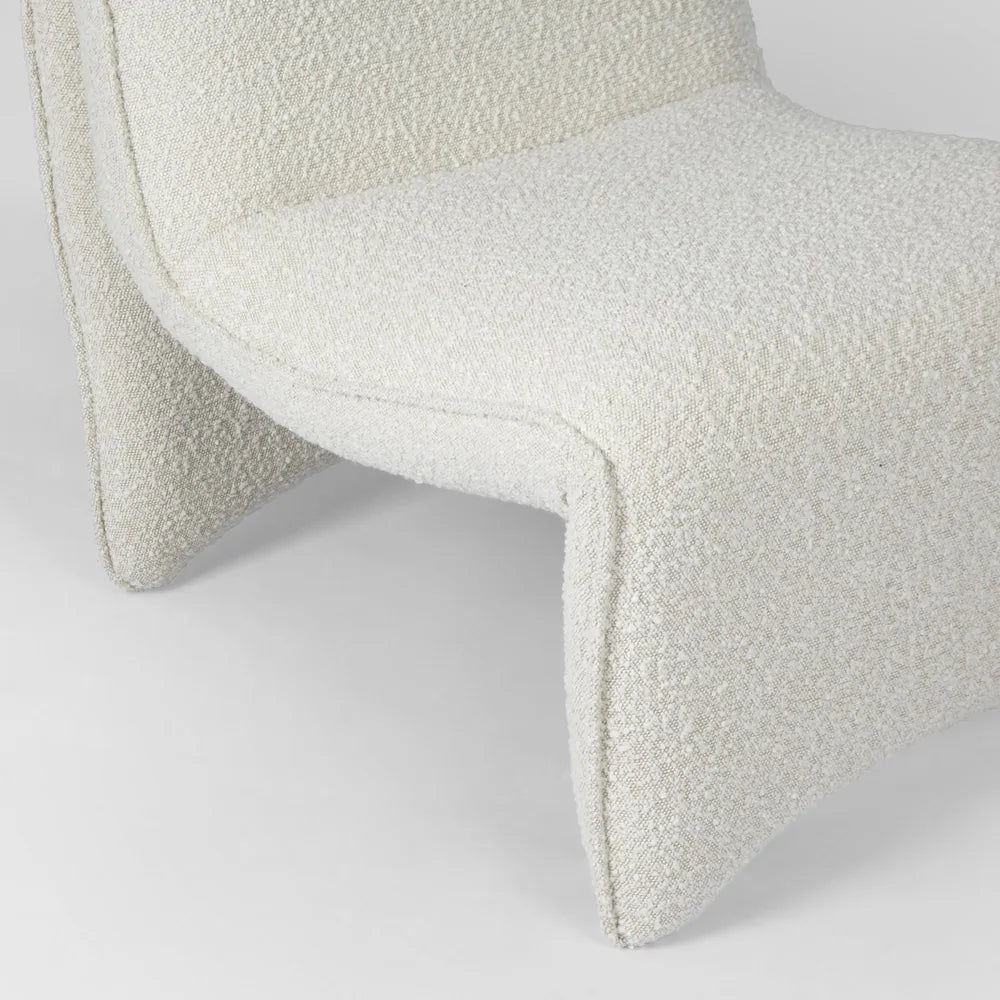 Livi Occasional Chair Boucle - White