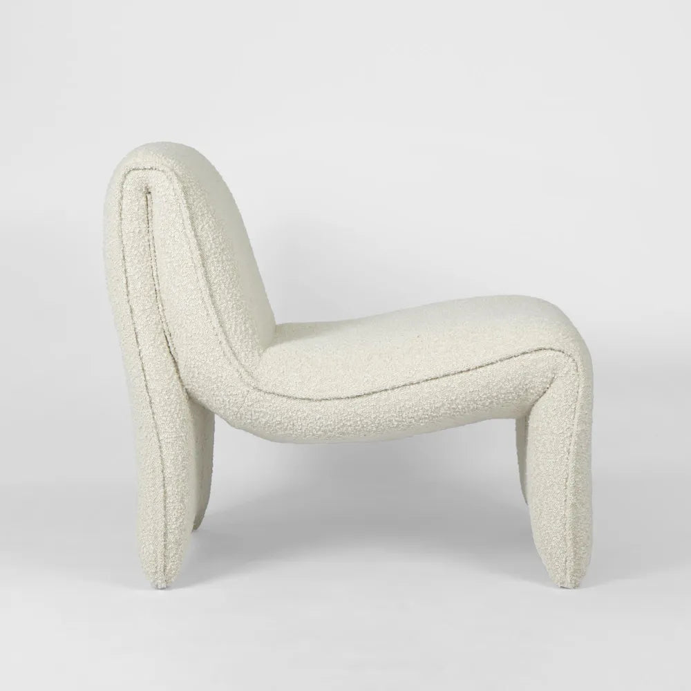 Livi Occasional Chair Boucle - White