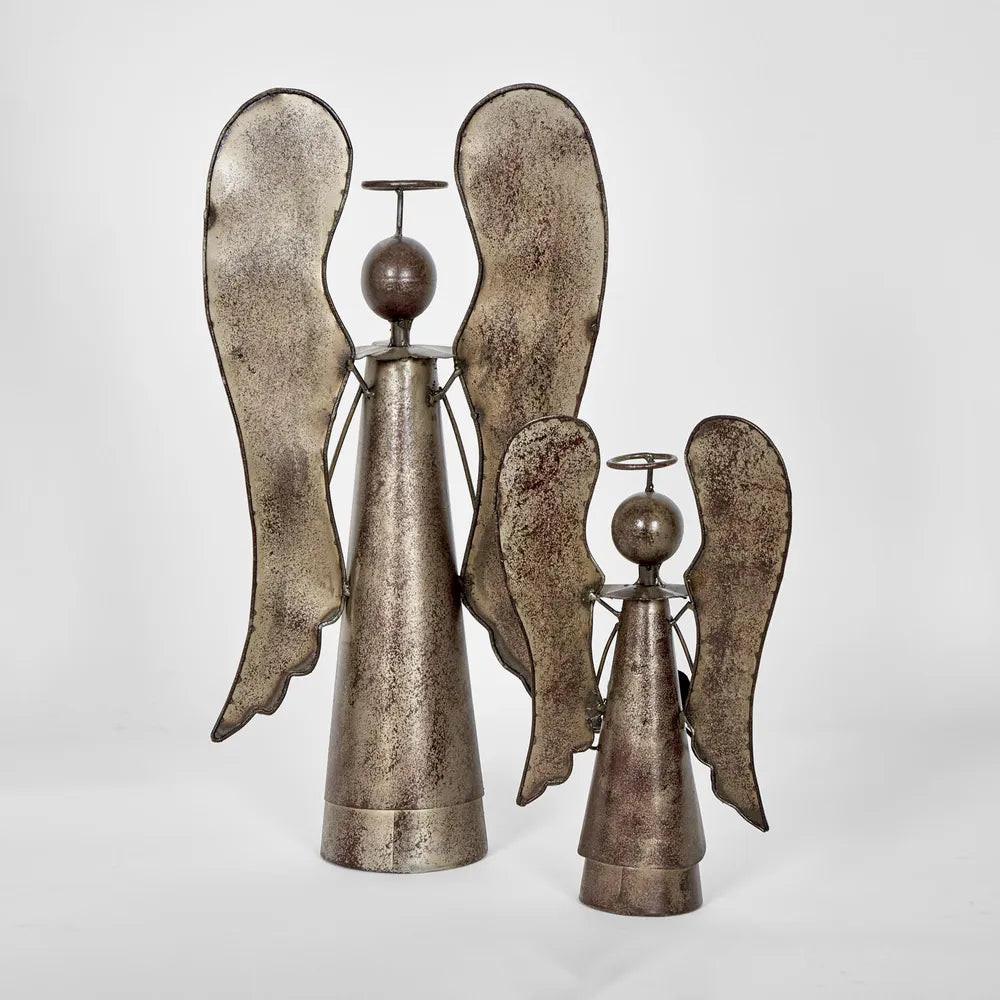 Parisa Angel Tarnish Christmas Decor - Set of 2